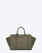 SAINT LAURENT MONOGRAMME TOTE D kleine monogram downtown cabas-tasche ysl in army-khakibraun f