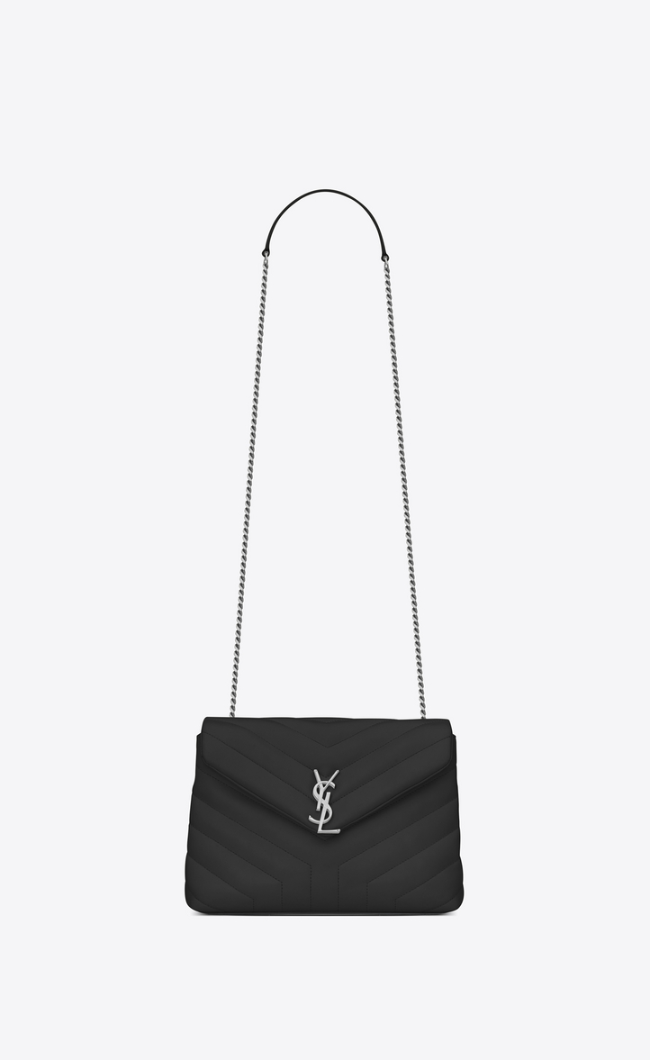 Saint Lau Small Loulou Chain Bag In Black Y Matelassé Small Loulou Bag In Black Y Matelassé Leather