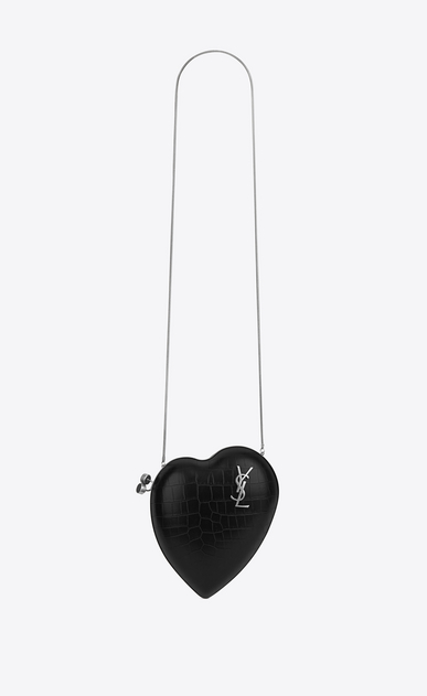 love box in crocodile embossed leather