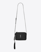 SAINT LAURENT Camera bag D small lou camera bag nera in pelle matelassé f