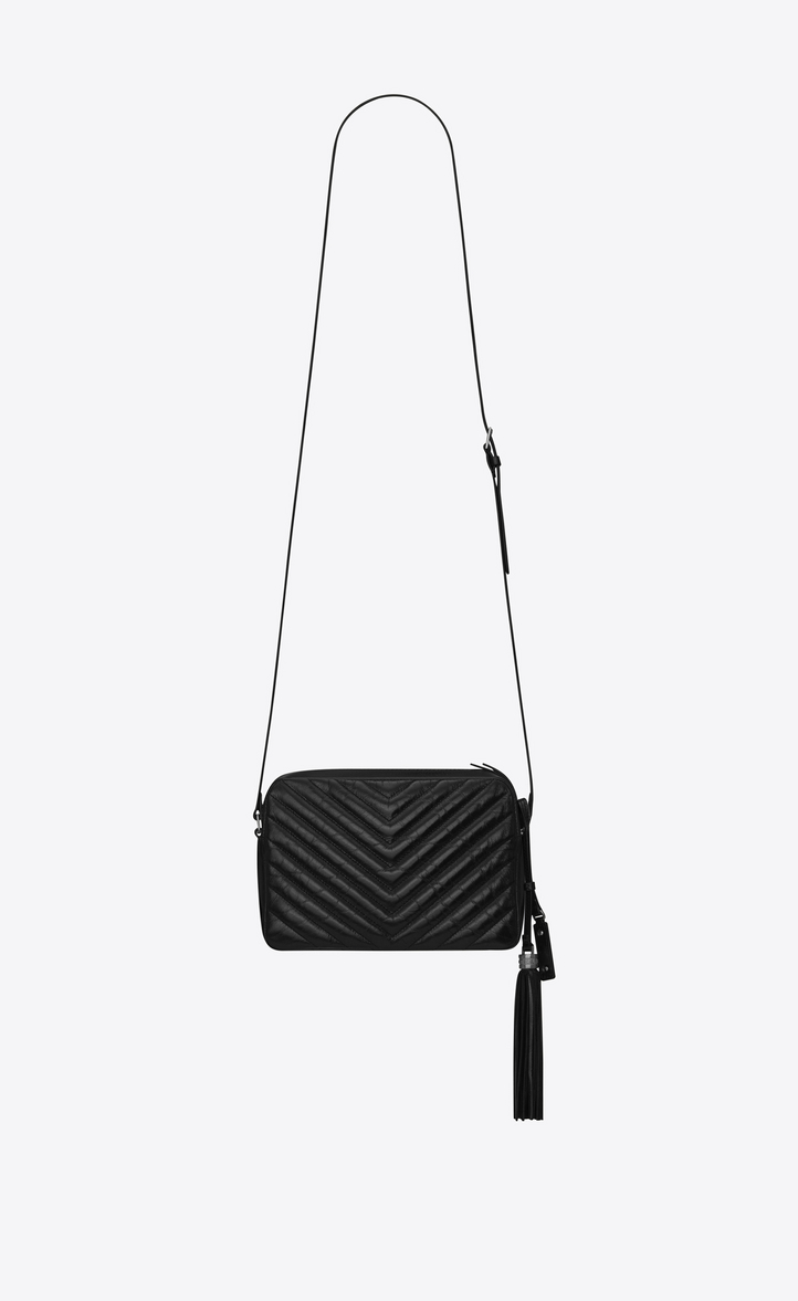 Saint Laurent Small Lou Camera Bag In Black Matelassé Leather | YSL.com