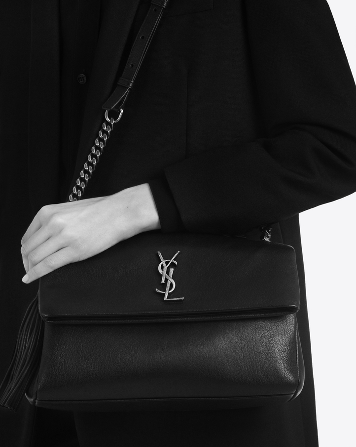 Saint Laurent Monogram West Hollywood Tassel Bag In Black Leather | YSL.com