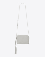 SAINT LAURENT Camera bag D Small monogram lou Camera Bag in Chalk White f