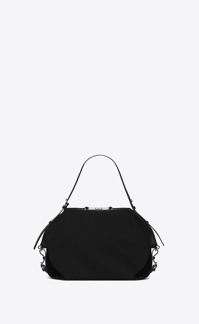 SAINT LAURENT ID bags Homme sac id convertible medium en toile noire a_V4