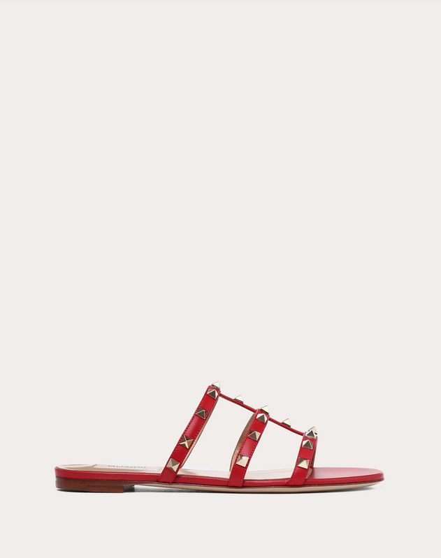 valentino red flat shoes