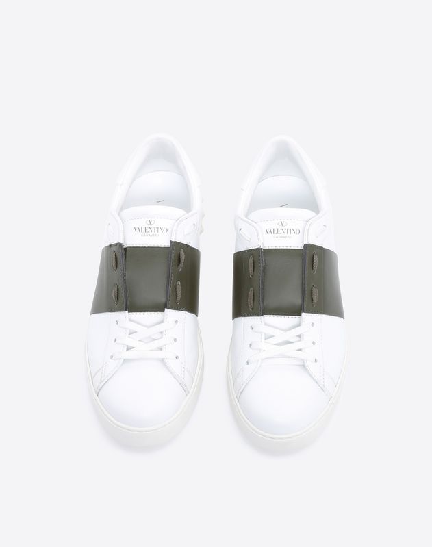 valentino matte open sneaker