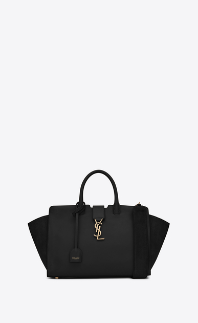 Saint Lau Downtown Small Cabas In Leather And Suede Ysl