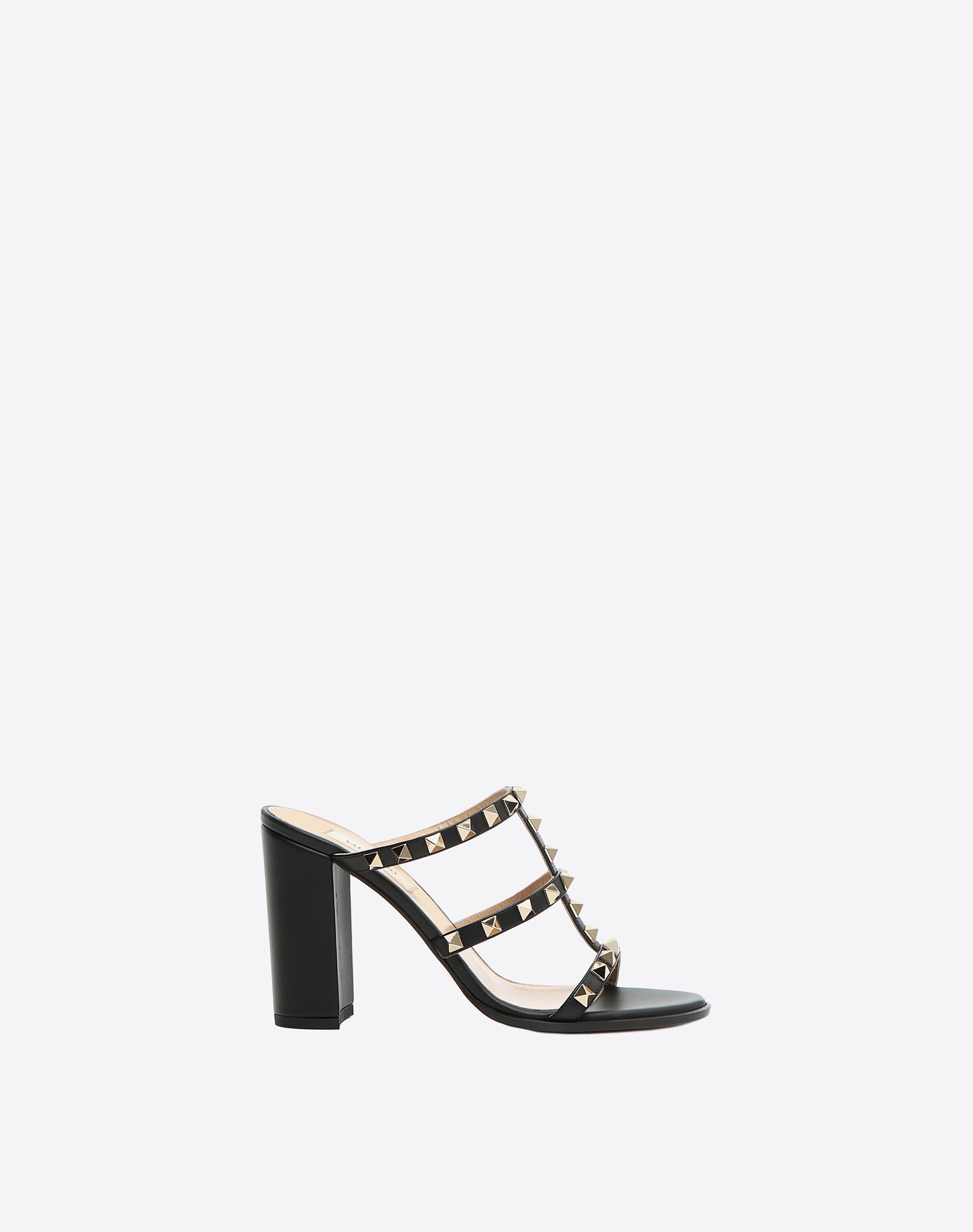 valentino rockstud mules black