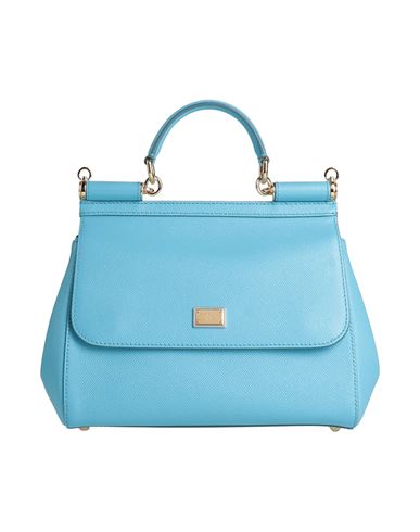 Dolce & Gabbana Woman Handbag Sky Blue Size - Soft Leather
