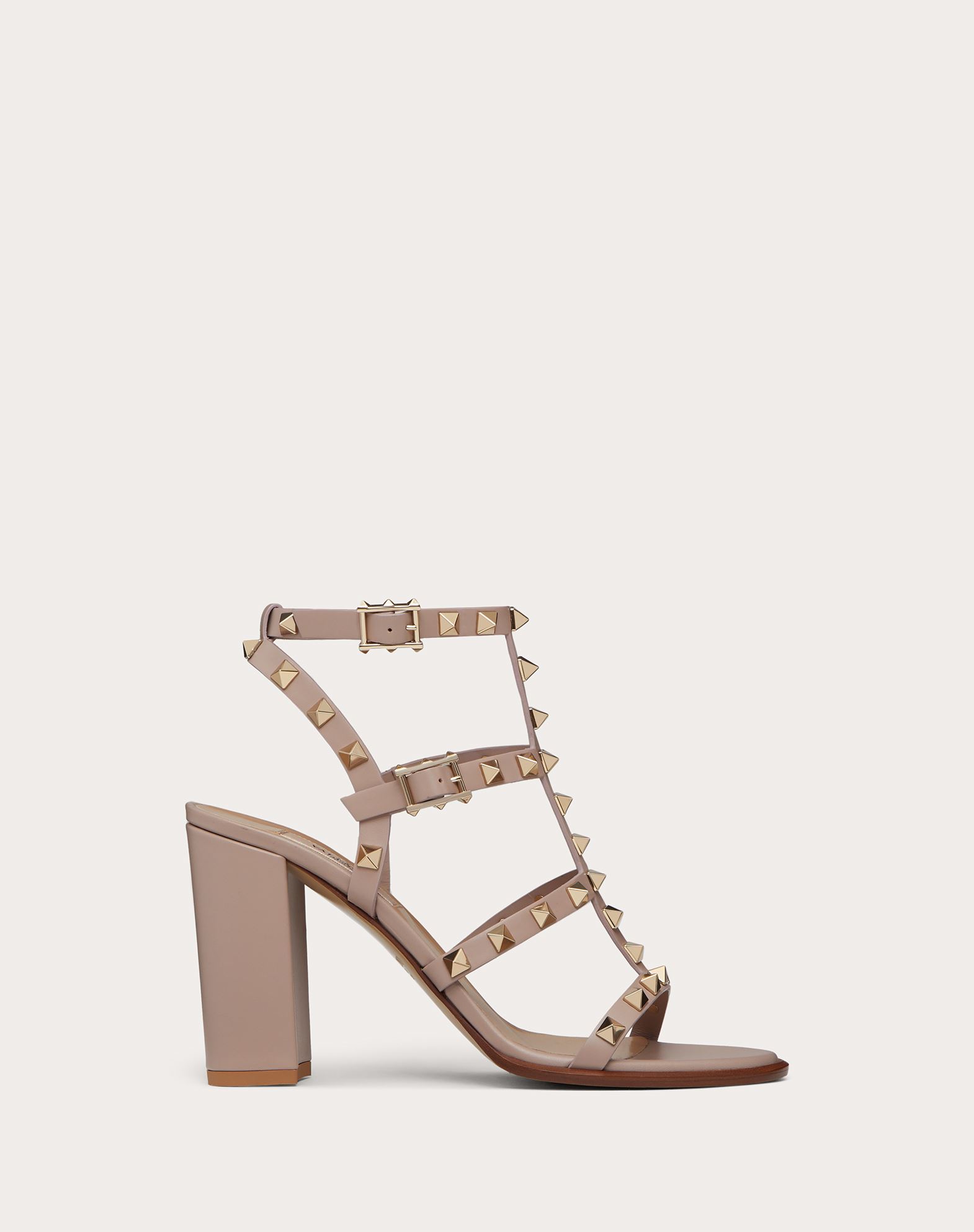 Rockstud Ankle Strap Sandal 90 mm for Woman | Valentino Online Boutique
