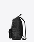 Saint Laurent CITY Military Backpack In Black Moroder Leather And Nylon ...