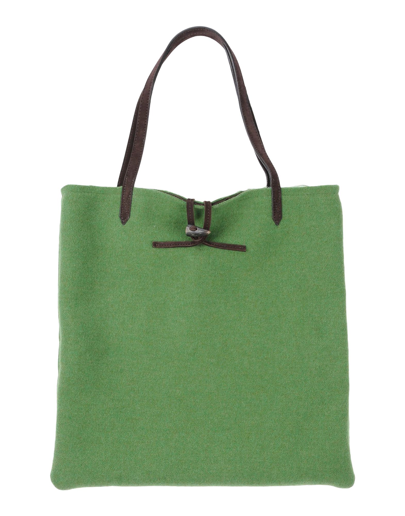 《送料無料》MASSIMO ALBA レディース ハンドバッグ グリーン 紡績繊維