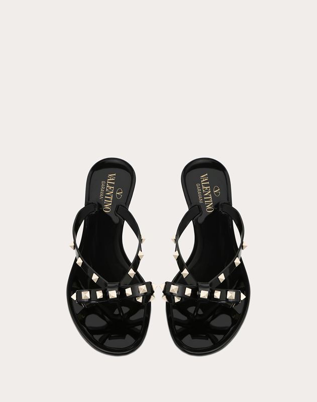 valentino rubber rockstud thong