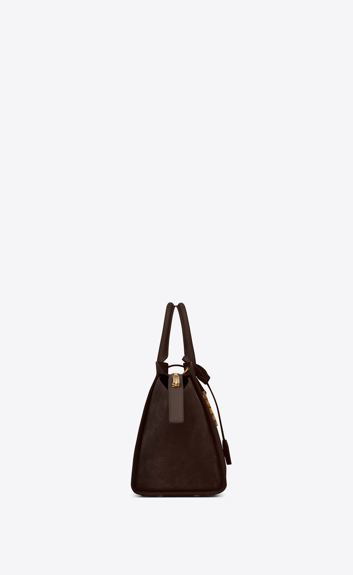 ‎Saint Laurent ‎Small DOWNTOWN YSL Leather And Suede Cabas Bag In Hazel ...