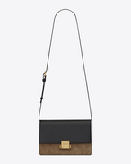 SAINT LAURENT Bellechasse D Medium BELLECHASSE SAINT LAURENT bag in black leather and taupe suede f