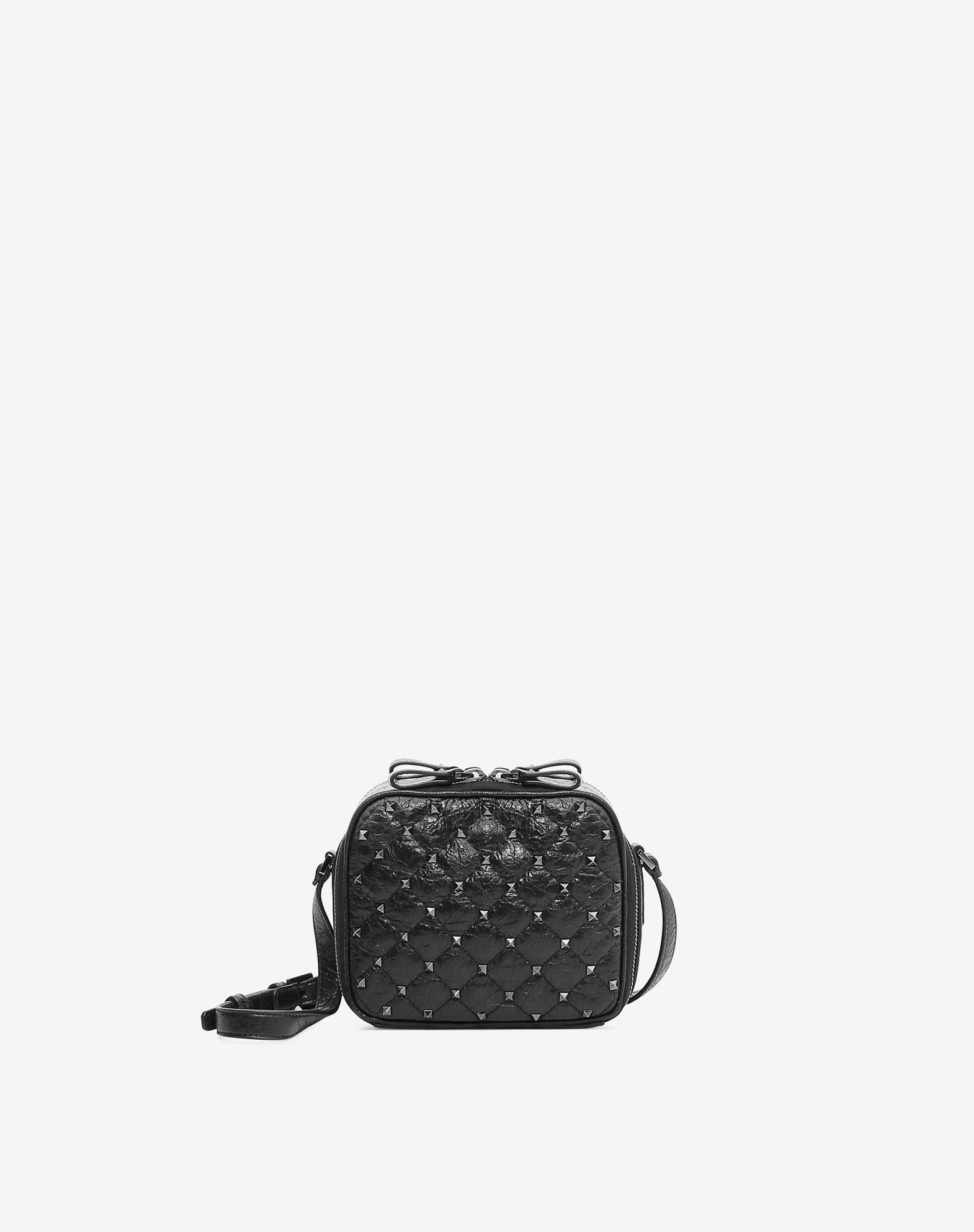 valentino rockstud camera bag black