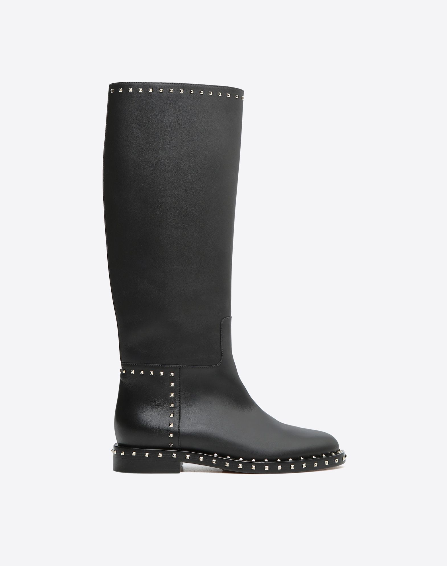 Sole Stud Flat Riding Boot for Woman 