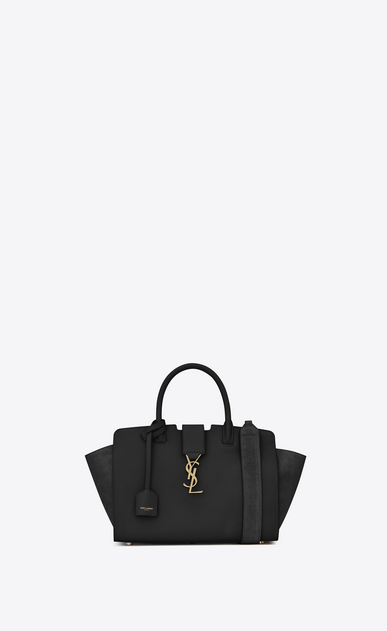 SAINT LAURENT モノグラム トート レディース モノグラム・サンローラン ダウンタウンカバス (ベイビー/ブラック/レザー&スエード) a_V4