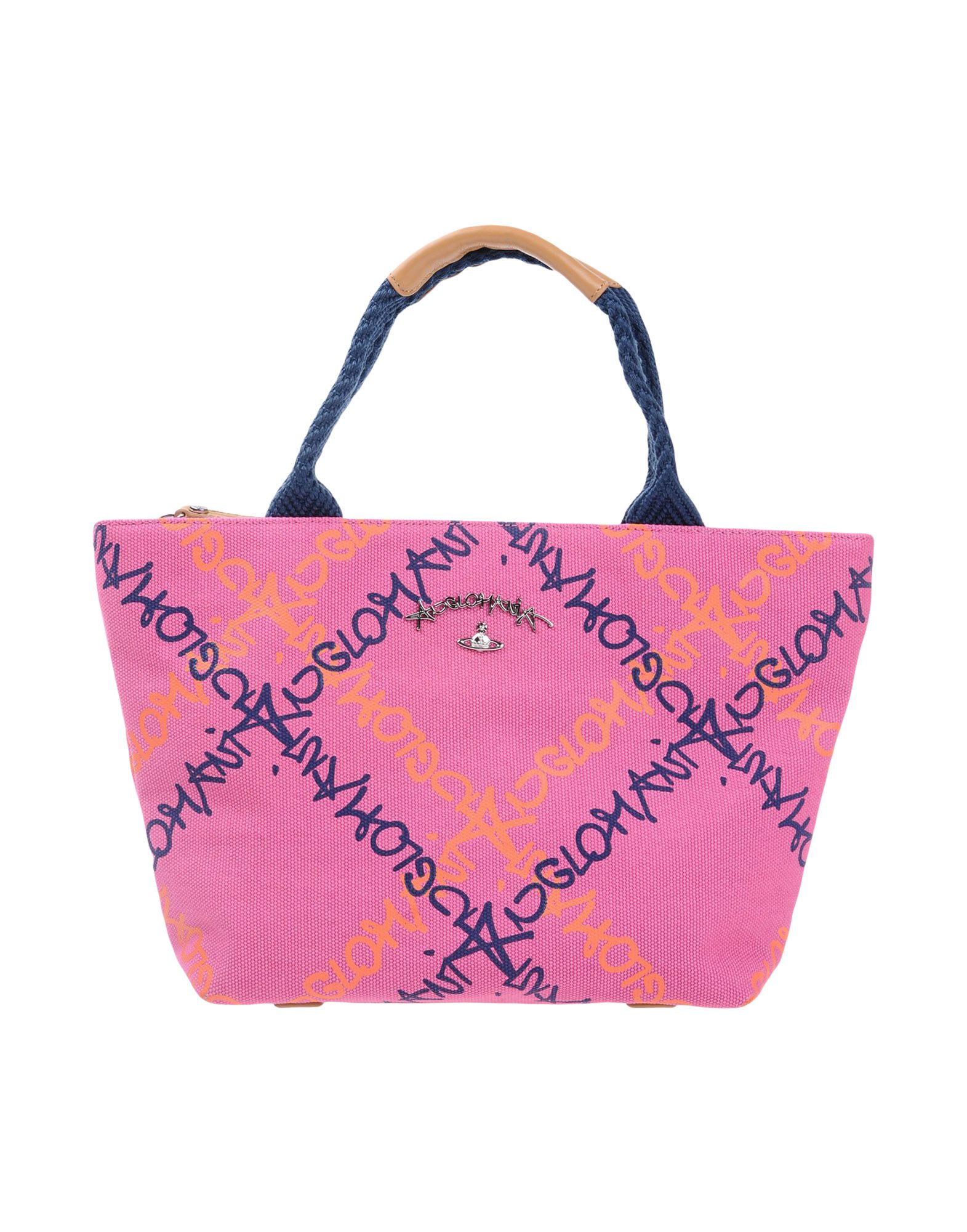 Сумка на руку  - Синий,Розовый цвет