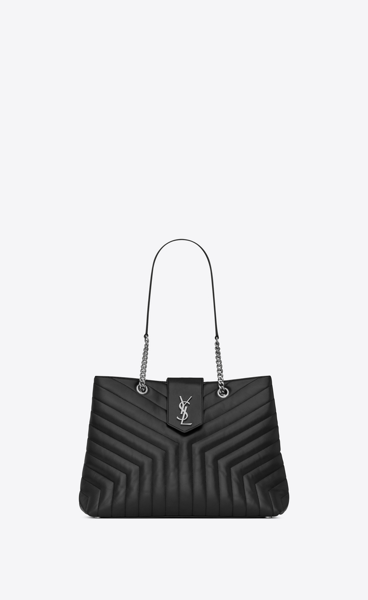 Saint Lau Large Loulou Ping Bag In Y Quilted Black Large Loulou Ping Bag In Y Quilted Black Leather