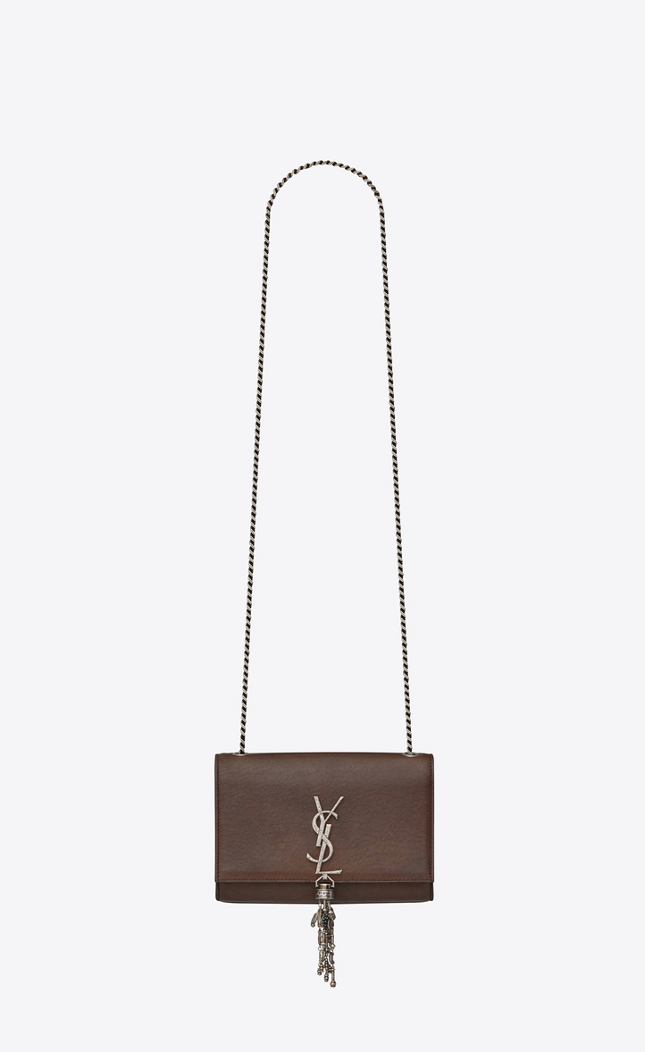 small kate monogram leather chain shoulder bag