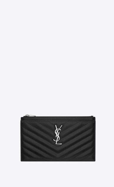 Monogram bill pouch in grain de poudre embossed leather