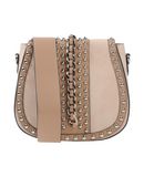 MIA BAG Damen Schultertasche Farbe Beige Gre 1