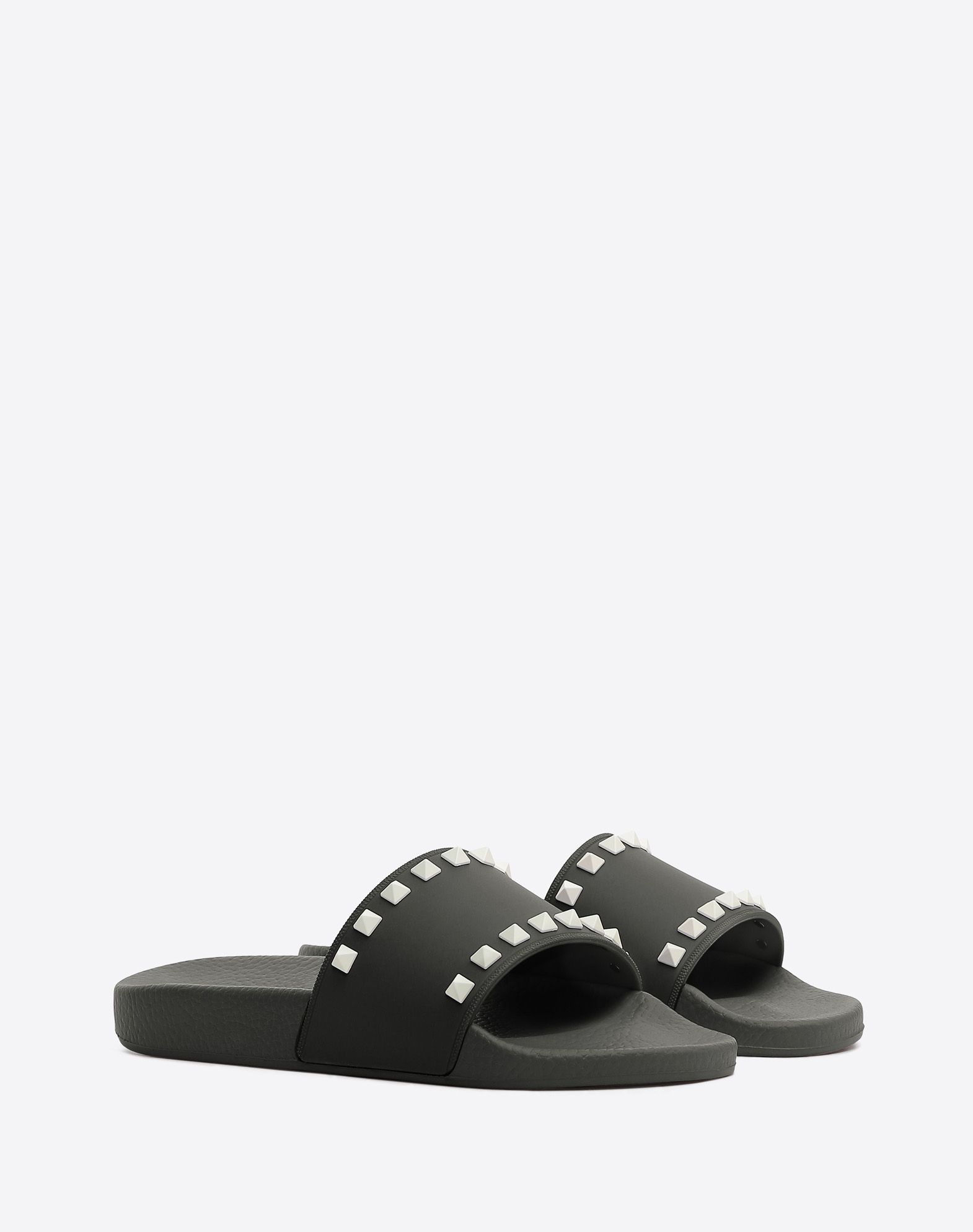 PVC Free Rockstud Pool Slide for Woman | Valentino Online Boutique