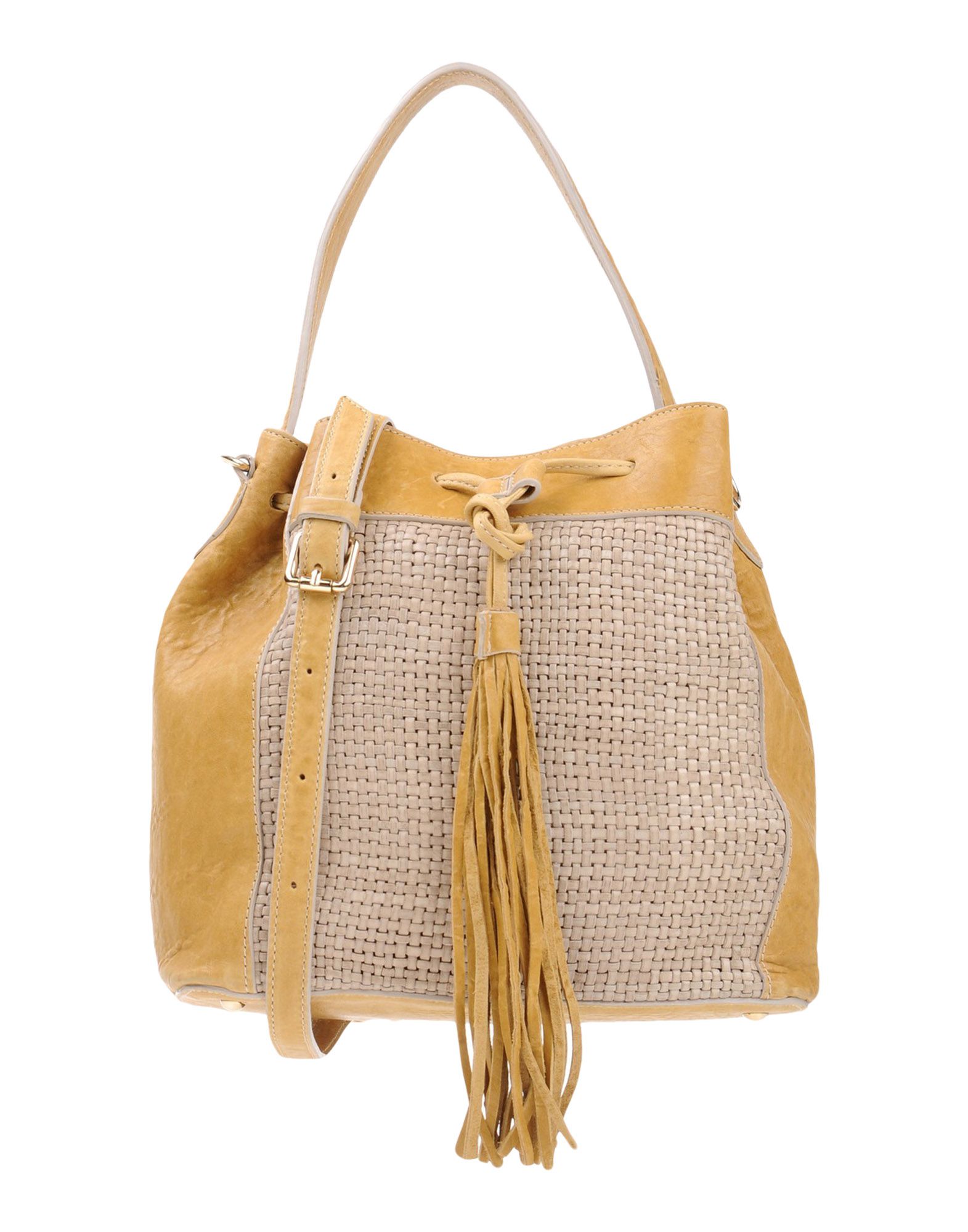 Сумка на руку  - Серый,Желтый цвет