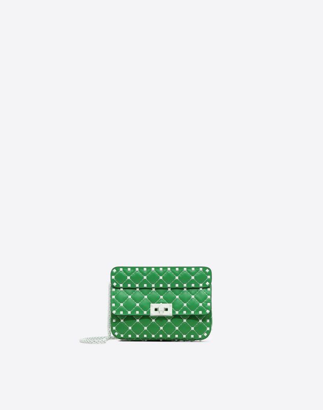 valentino rockstud bag green