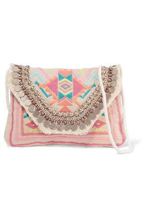 Leone Embellished Raffia Shoulder Bag Antik Batik Up To 70 Antik Batik Leone Embellished Raffia Shoulder Bag