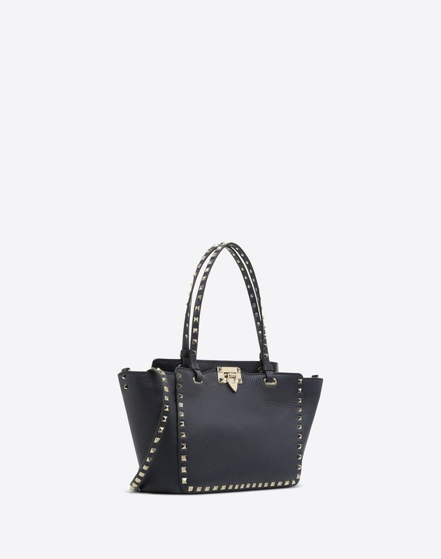 Valentino Garavani Rockstud Bags For Las Online Boutique Us Small Navy Rockstud Tote