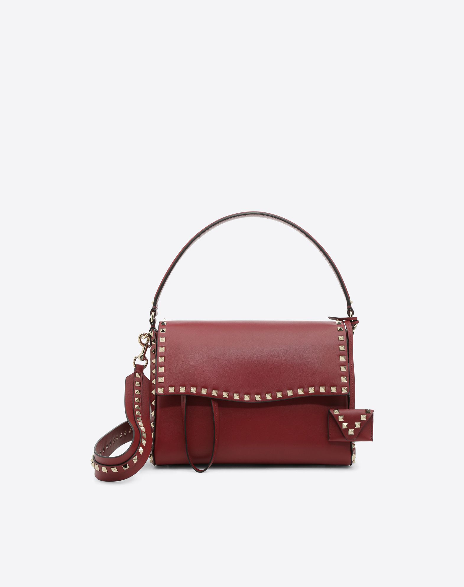 valentino rockstud top handle bag