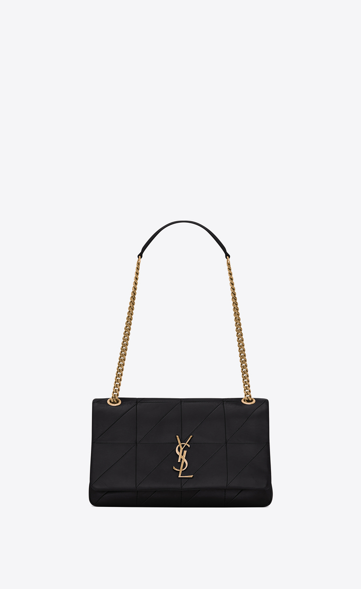 Saint Lau Medium Jamie Bag In Black Patchwork Leather Ysl Medium Jamie Bag In Black Patchwork Leather