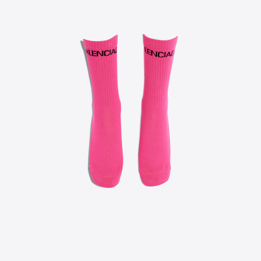 pink balenciaga socks