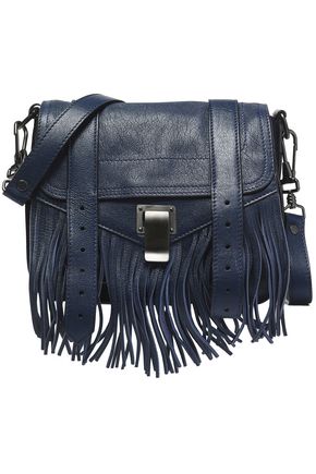 Designer Bags Up To 70 Off The Outnet Proenza Schouler Ps1 Fringed Leather Shoulder Bag