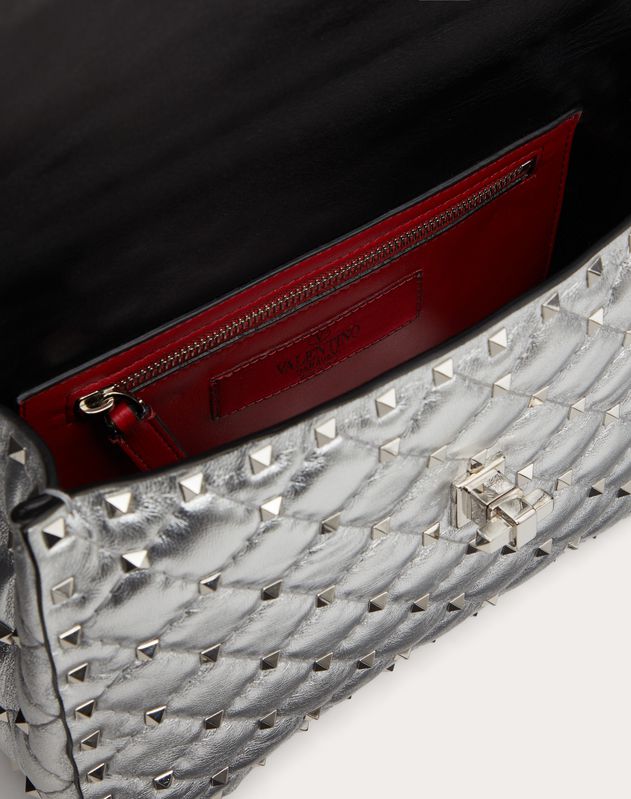 Medium Metallic Rockstud Spike Bag for Woman Valentino Online Boutique