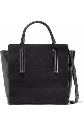 Halston Heritage Bags Outlet Up To 70 Off At The Outnet Halston Heritage Leather And Suede Shoulder Bag