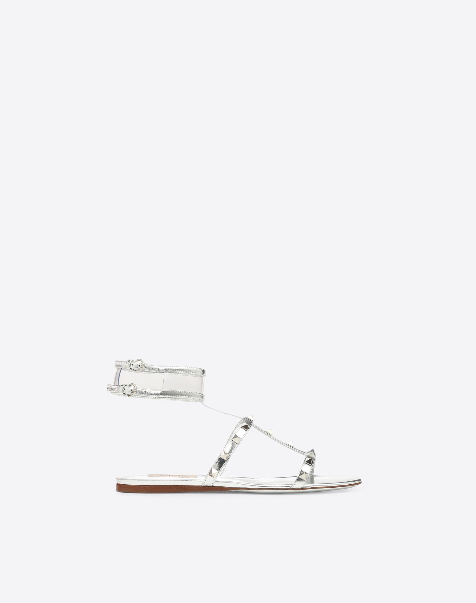 valentino rockstud pvc sandals