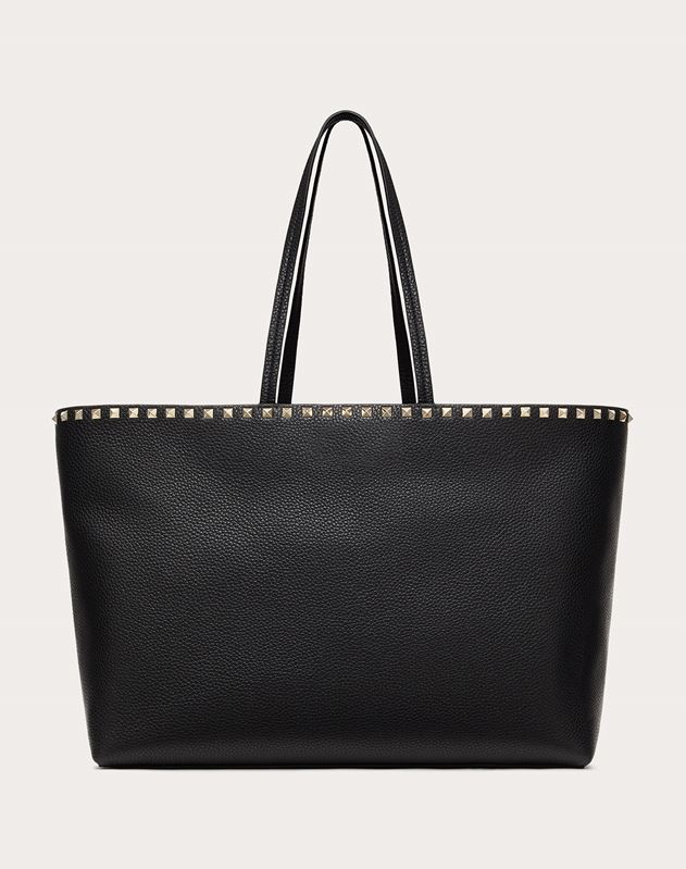 Valentino Women S Totes Garavani Large Grain Calfskin Leather Rockstud Ping Bag