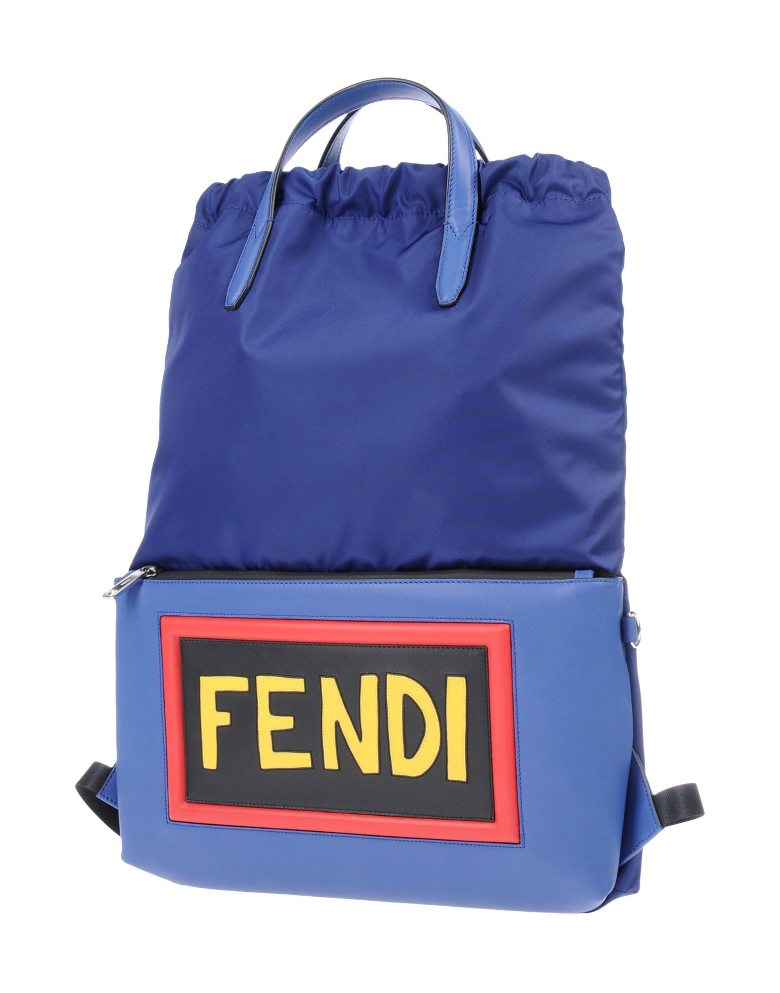 《送料無料》FENDI メンズ バックパック＆ヒップバッグ ブライトブルー 紡績繊維