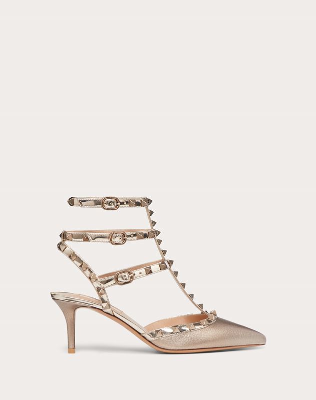 valentino rockstud metallic pumps