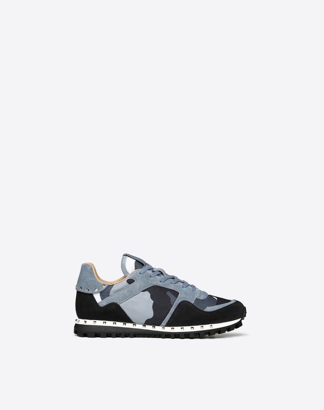 valentino studsole camo sneakers