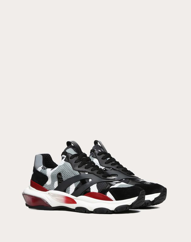 valentino camouflage bounce trainer