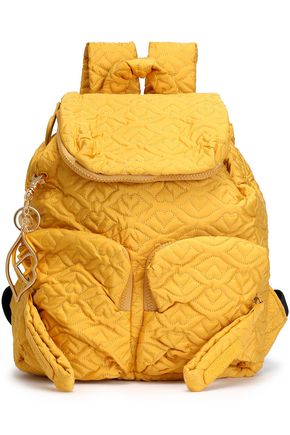 SEE BY CHLOÉ WOMAN JOYRIDER BISOU QUILTED SHELL BACKPACK MARIGOLD,US 82673812090355