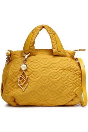SEE BY CHLOÉ WOMAN JOYRIDER BISOU QUILTED SHELL SHOULDER BAG MUSTARD,US 82673812092366