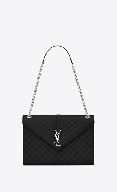 Saint Lau Envelope Large Bag In Grain De Poudre Embossed Saint Lau Envelope Large Bag In Grain De Poudre Embossed Leather Ysl