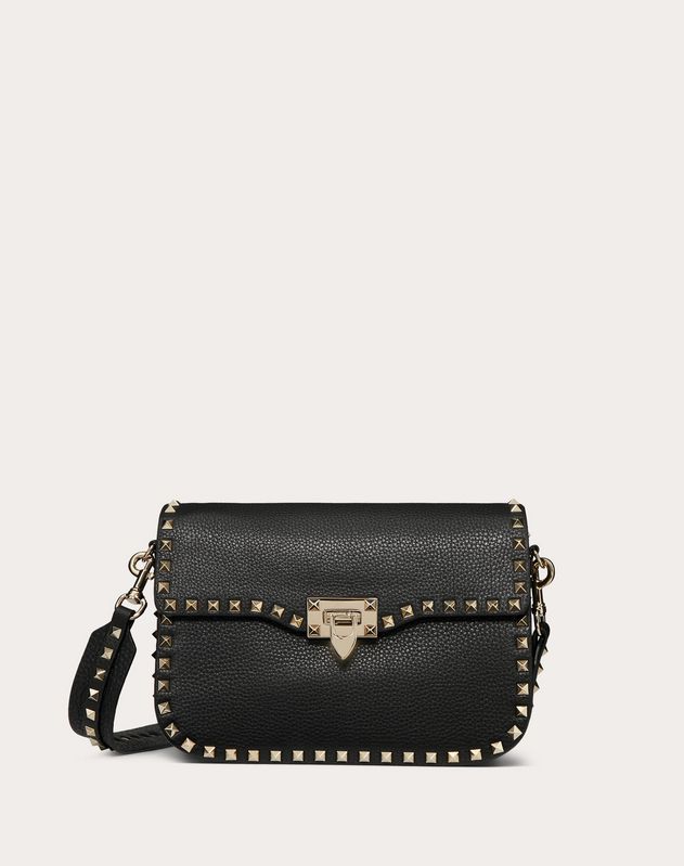 valentino black studded bag