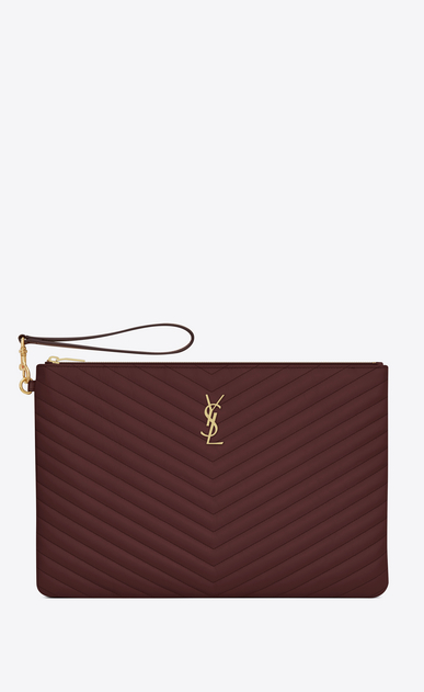 MONOGRAM Porte-documents en cuir matelassé