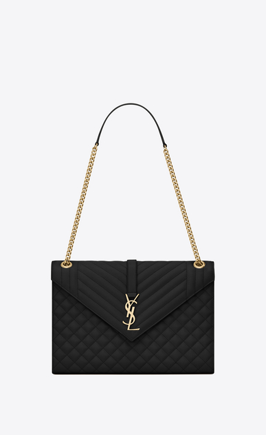 Women S Shoulder Bags Saint Laurent Ysl Envelope Large Bag In Grain De Poudre Embossed Leather